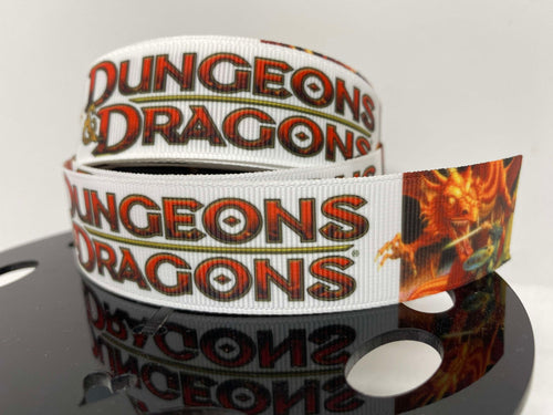 Restock 1 yard 1 inch Dungeons & Dragons Grosgrain Ribbon