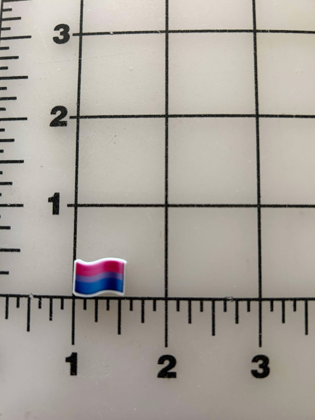 Bisexual Flag Mini Flat back Printed Resin