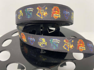 1 yard 5/8" Harry Potter Houses Hogwarts Grosgrain Ribbon