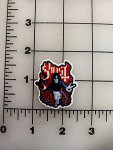 NEW " Ghost" Goth Band flatback Printed Resin