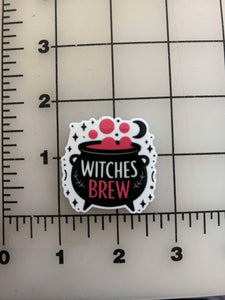 NEW "Witches Brew" flatback Printed Resin