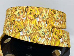 NEW 1 yard 1" inch wide Lion King Grosgrain Ribbon