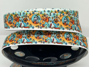 NEW 1 yard 1" inch wide Goofy Grosgrain Ribbon