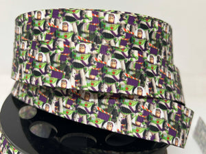 CLEARANCE 1 yard 1" inch wide Toy Story Buzz Lightyear Grosgrain Ribbon