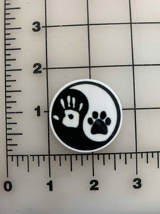 NEW Human and Animals in Harmony flatback Printed Resin