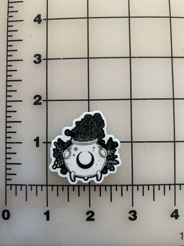 NEW Moon Cauldron flatback Printed Resin