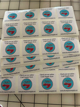 Custom Printed Circle Sticker sheets