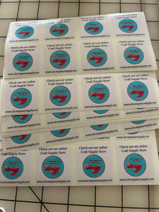 Custom Printed Circle Sticker sheets