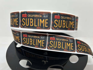 NEW 1 yard 1" wide "Sublime" Music Group Grosgrain Ribbon