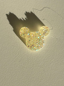 NEW Pastel Sparkle Mini flatback Mickey Resins