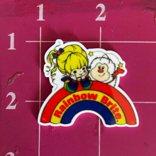 New Rainbow Brite and Sprite Flat Back Printed Resin