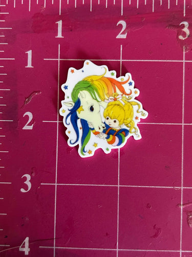 New Rainbow Brite and Starlite Flat Back Printed Resin