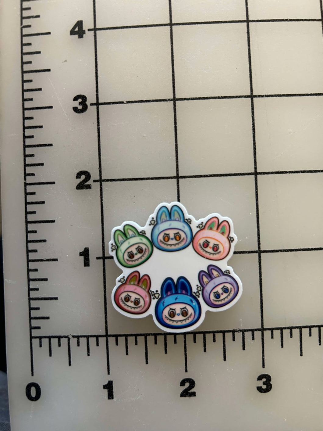 NEW Labubu POP MART Flatback Printed Resin