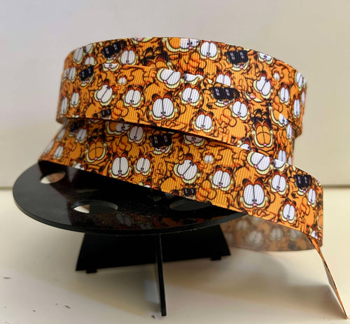 1 yard 1 inch Vintage Retro Cartoon Garfield the Cat Grosgrain Ribbon