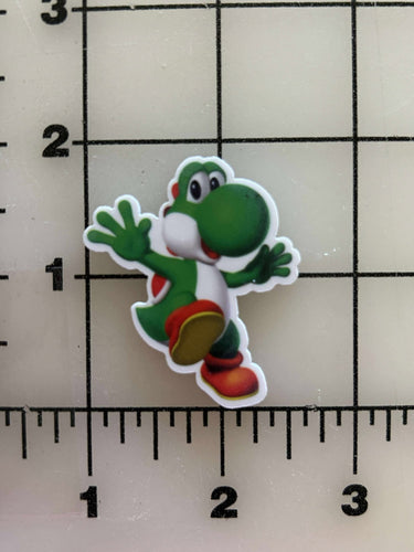 NEW Super Mario Bros Yoshi Flat back Printed Resin