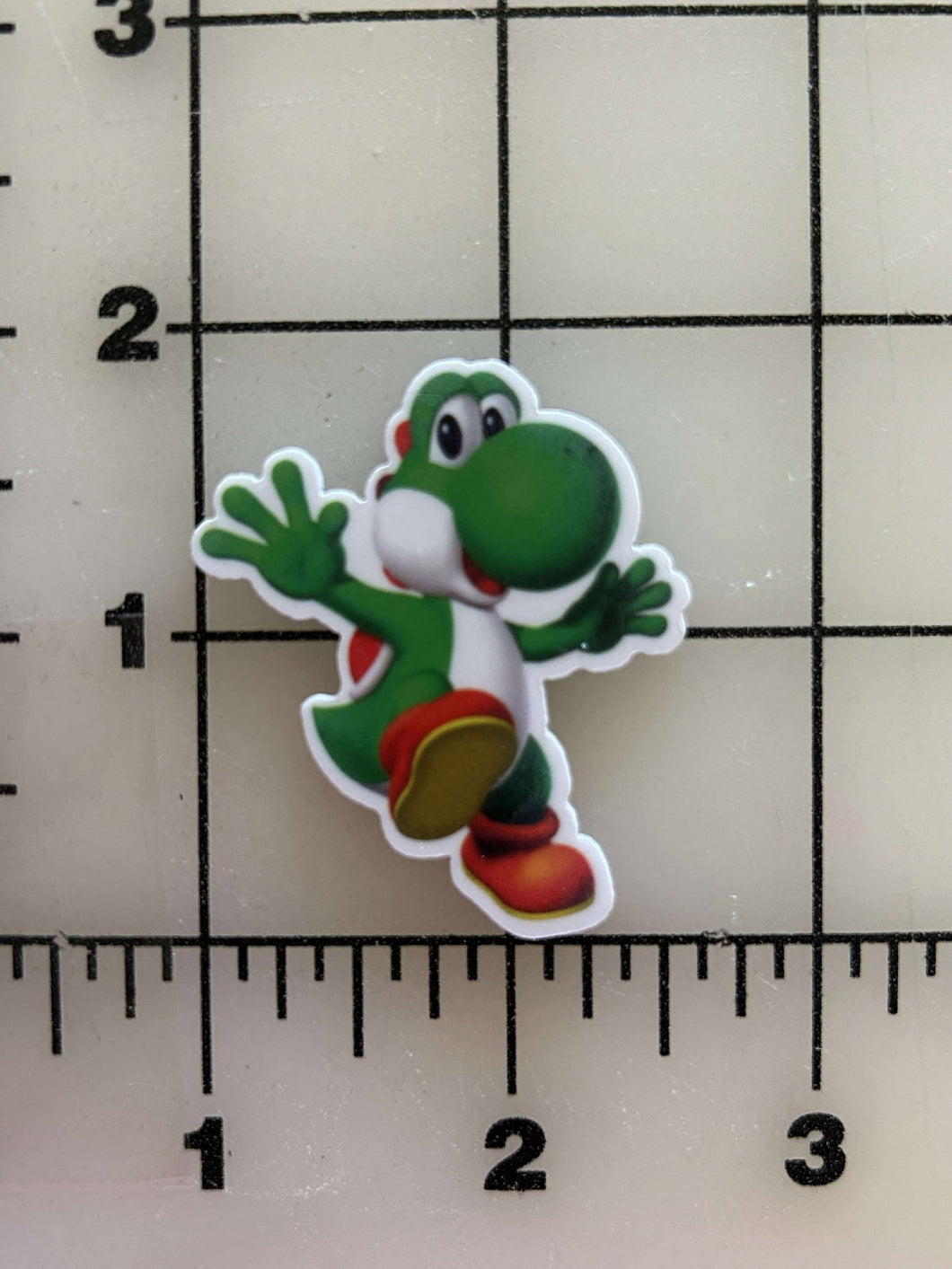 NEW Super Mario Bros Yoshi Flat back Printed Resin