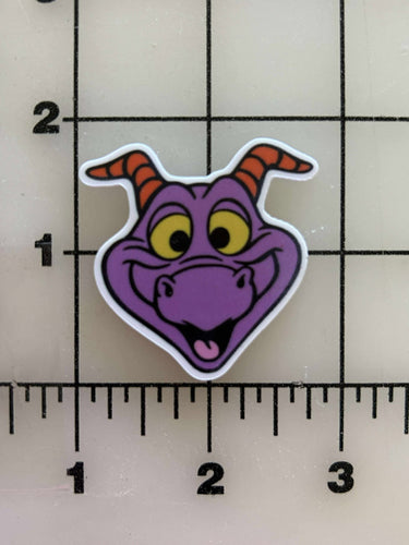 New Figment Face Flat back Printed Resin