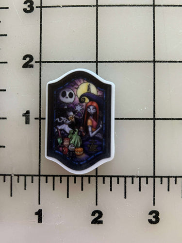 NEW Nightmare before Christmas Flat back Printed Resin