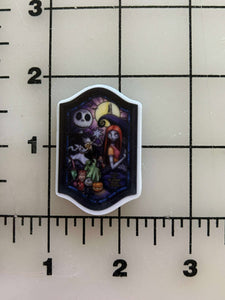 NEW Nightmare before Christmas Flat back Printed Resin