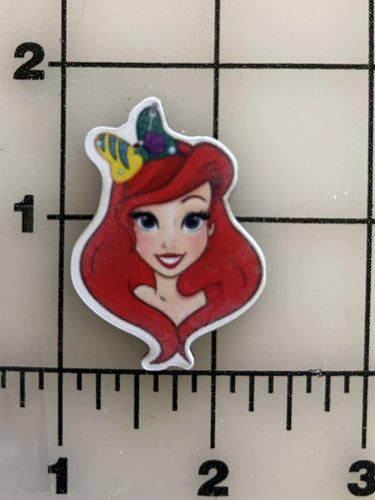 NEW Ariel The Little Mermaid flatback Printed Resin