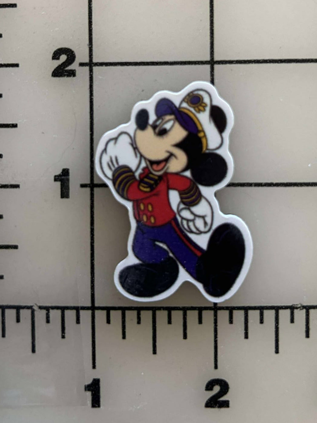 NEW Disney Cruise Line Captain Mickey back Printed Resin