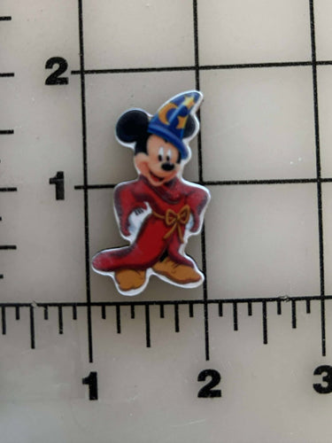 NEW Sorcerer Mickey Flat back Printed Resin