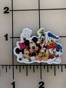 NEW Main Disney Characters Flatback Printed Resin
