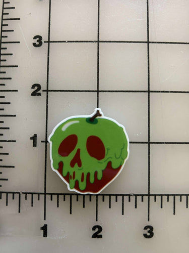 NEW Classic Poison Apple Flat back Printed Resin