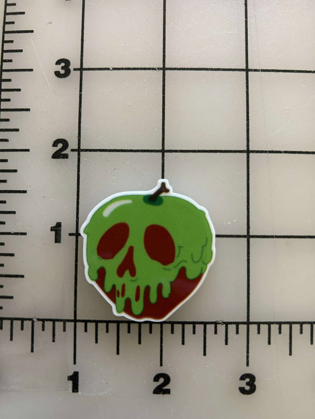 NEW Classic Poison Apple Flat back Printed Resin