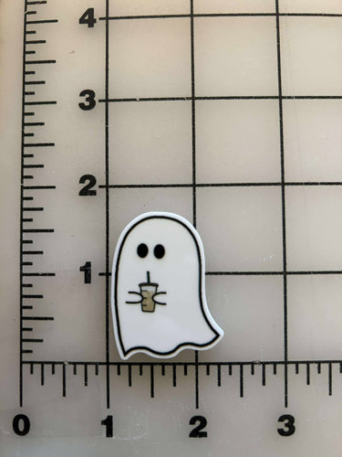 NEW Ghost with Ice Coffee flatback Printed Resin
