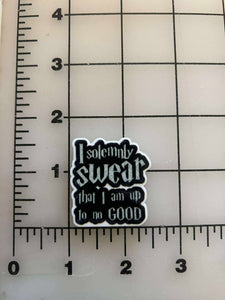 NEW Harry Potter "I solomnly swear..." Flat Back Printed Resin