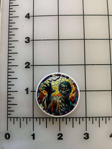 NEW Zombie Flatback Printed Resin
