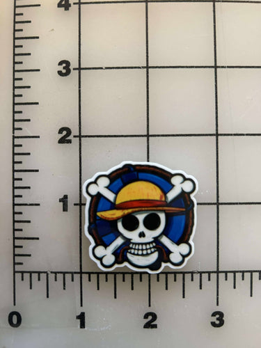 NEW One Piece Flatback Printed Resin
