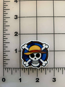 NEW One Piece Flatback Printed Resin