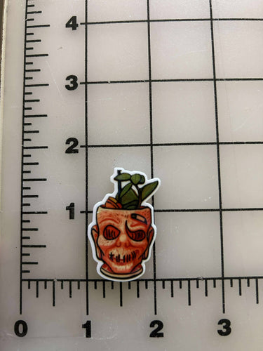 NEW Trader Sam's Tiki Bar Zombie Tiki Mug Flat back Printed Resin