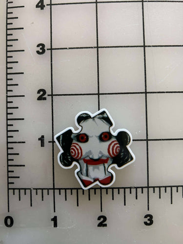 NEW SAW Jigsaw Puzzle piece Flatback Printed Resin