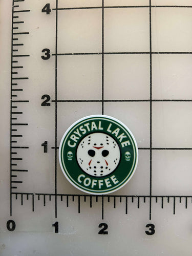 NEW Jason Voorhees Crystal Lake Coffee Flatback Printed Resin