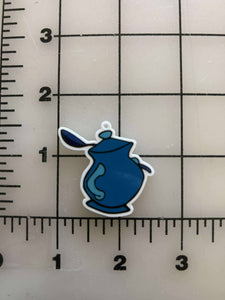 NEW Earring Sugar Bowl from Sword and the Stone Flat back Printed Resin