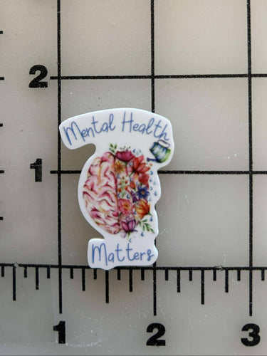 NEW Mental Health Matters Flat back Printed Resin