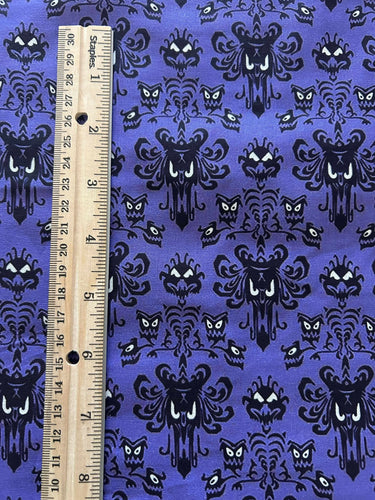 NEW 100% Cotton Haunted Mansion Wallpaper Custom Print Fabric (In-Stock)