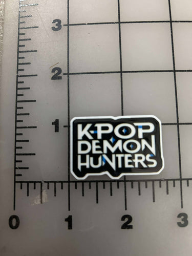 NEW K-Pop Demon Hunters Logo Flat Back Printed Resin