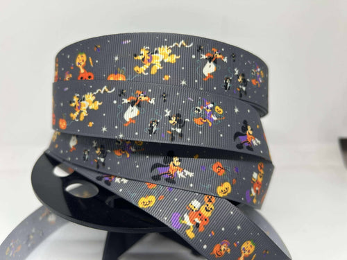 New 1 yard 1 inch Disney Halloween Grosgrain Ribbon