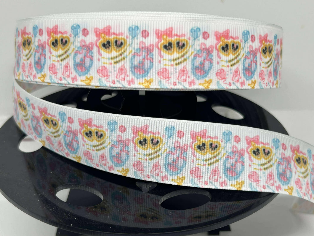 New 1 yard 1 inch Disney mickey and Minnie Locket  Grosgrain Ribbon