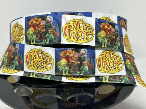 NEW  1 yard 1 inch Fraggle Rock Grosgrain Ribbon