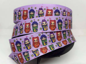 NEW 1 yard 1 inch K-Pop Demon Hunters Huntr/x Ramen Grosgrain Ribbon