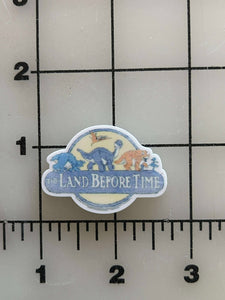 New "Land Before Time" Flat Back Printed Resin
