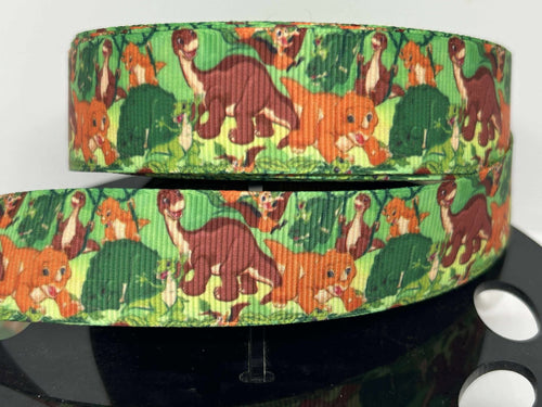 New 1 yard 1 inch 90's Classic Land Before Time Grosgrain Ribbon