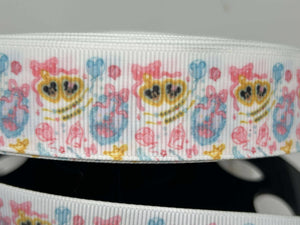 New 1 yard 1 inch Disney mickey and Minnie Locket  Grosgrain Ribbon