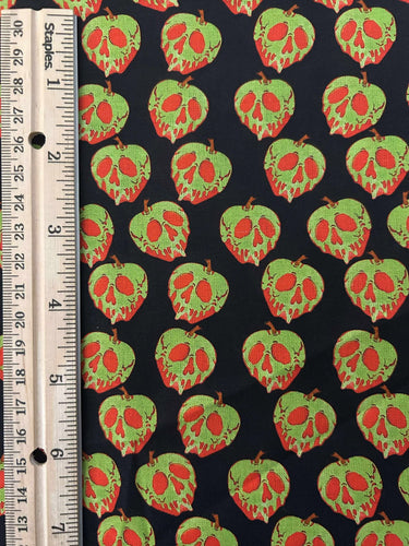 NEW 100% Cotton Disney Poison Apple Halloween Custom Print Fabric (In-Stock)