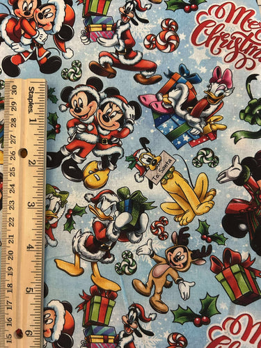 NEW 100% Cotton Disney Merry Custom Print Fabric (In-Stock)